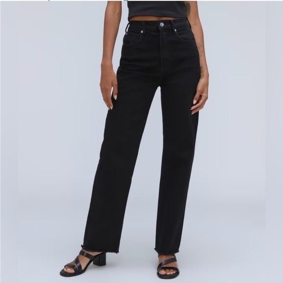 Everlane The Way High Jeans Distressed Black - Picture 16 of 16